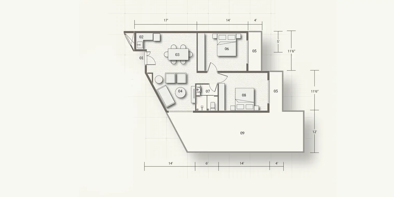 Ocean Elite floor plan